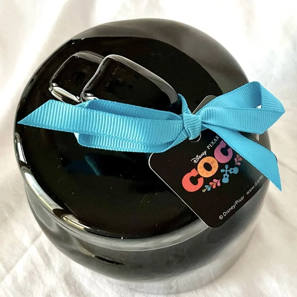 Rae Dunn Disney Coco Canister Pixar Un Poco Loco Black Canister Jar New